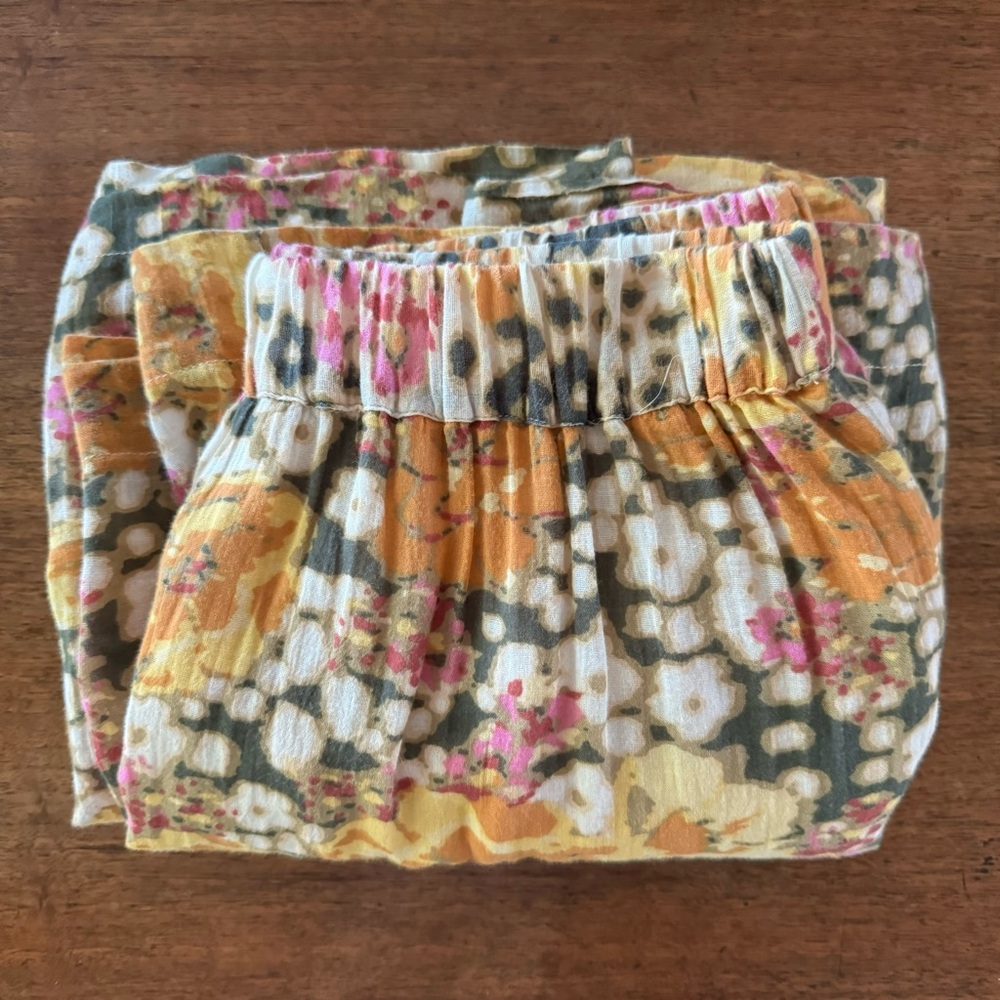 BA&SH A-line Tiered Skirt in Diary Ocre Printed Floral size 1 - Picture 1 of 11
